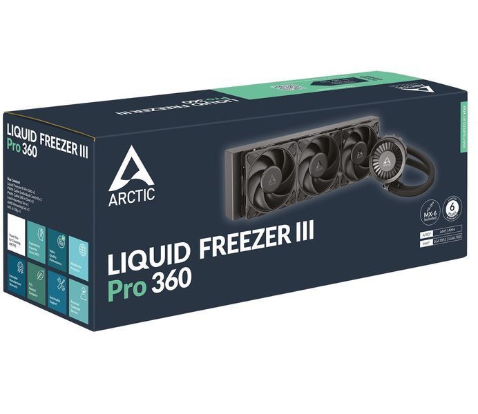 Водяное охлаждение Arctic Liquid Freezer III Pro 360 (ACFRE00180A) 590844ua фото