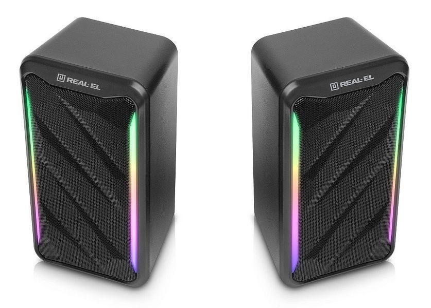 Акустичні колонки Real-El S-130 USB Black (EL121100018) 622564ua фото