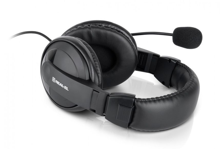 Наушники с микрофоном Real-El GD-750MV Black 579470ua фото