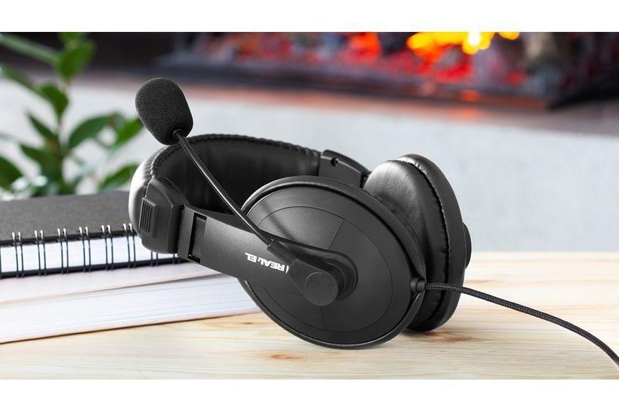 Наушники с микрофоном Real-El GD-750MV Black 579470ua фото