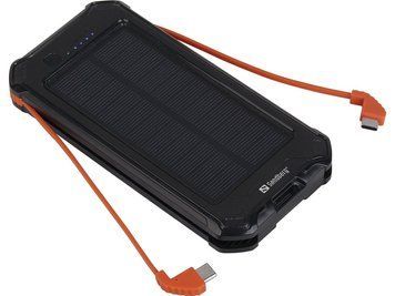 Зовнішній акумулятор (павербанк) із сонячною панеллю Sandberg 3-in-1 Solar Powerbank 10000mAh (420-72) 613775 фото