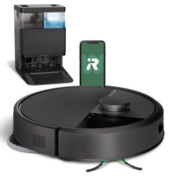 Робот-пылесос с влажной уборкой iRobot Roomba Plus 405 Combo Black 573170 фото