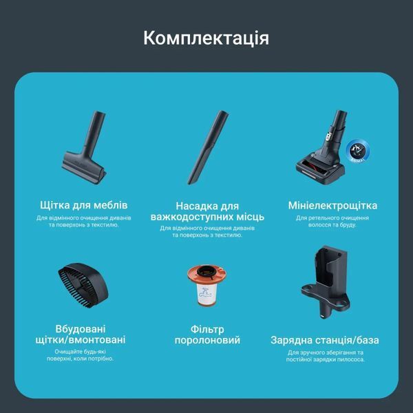 Вертикальний + ручний пилосос (2в1) Rowenta X-Force Flex 14.80 RH9B74WO 632724ua фото