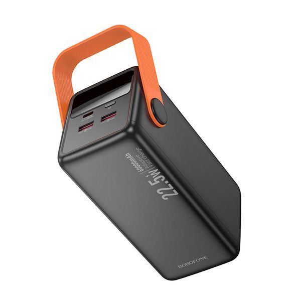 Зовнішній акумулятор (павербанк) Borofone BJ66B 60000mAh 22.5W Black (6941991115165) 626957ua фото