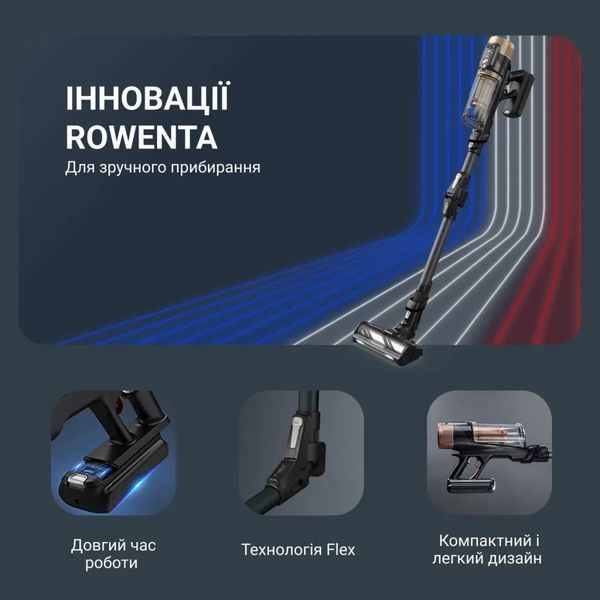 Вертикальний + ручний пилосос (2в1) Rowenta X-Force Flex 14.80 RH9B74WO 632724ua фото