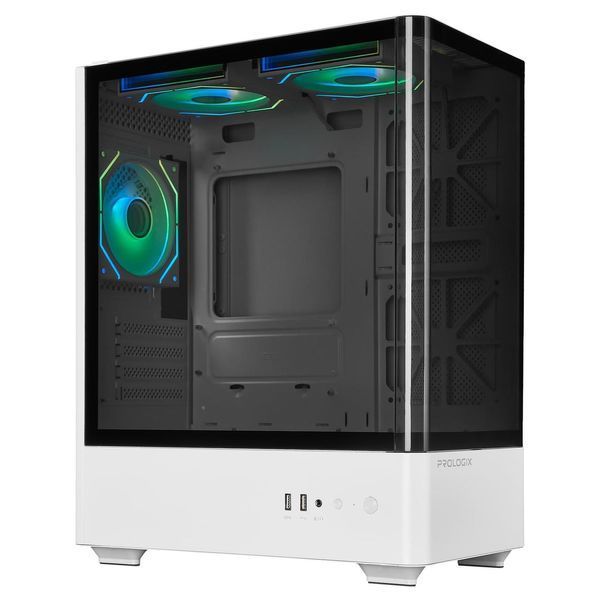 Корпус Prologix Lumi GM-01AW Glass White 623117ua фото