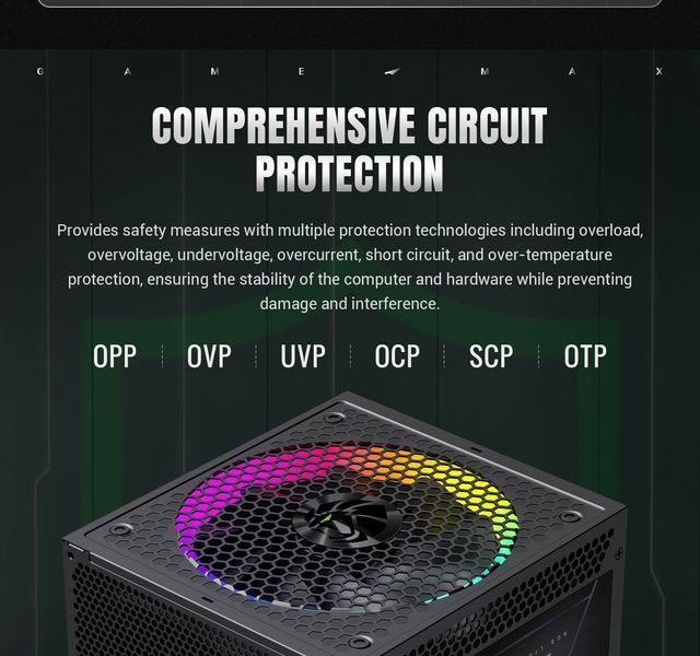 Блок живлення GameMax RGB Pro 750G 627799ua фото