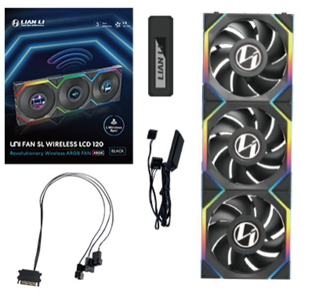 Вентилятор Lian Li UNI FAN SL Black 3-Pack (12SLLCD1W3B) 570519 фото