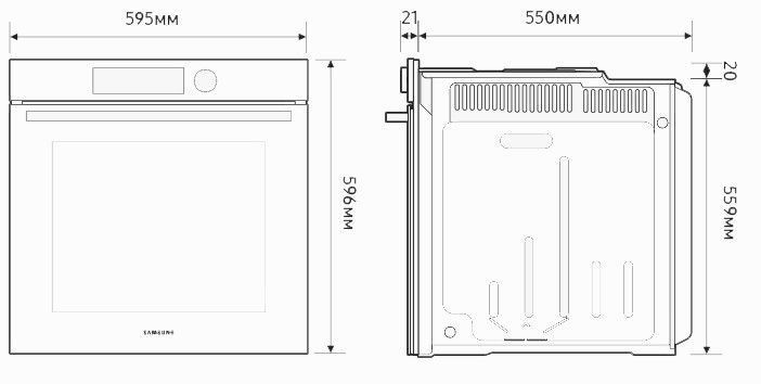 Духовка электрическая Dual Cook Samsung NV7B4445UAS/WT 622816ua фото