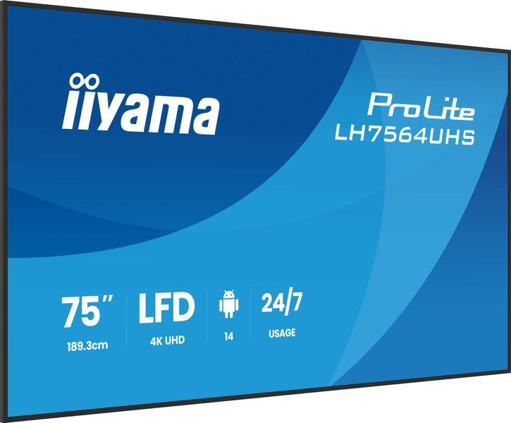 Информационный дисплей Iiyama LH7564UHS-B1AG 592598ua фото