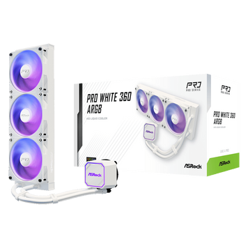 Водяное охлаждение ASRock Pro White 360 ARGB 630439ua фото