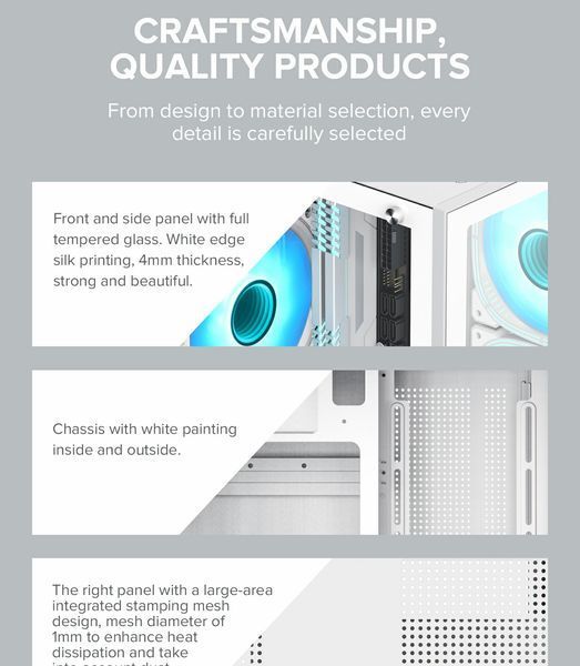 Корпус GameMax Infinity Mini White 628333ua фото