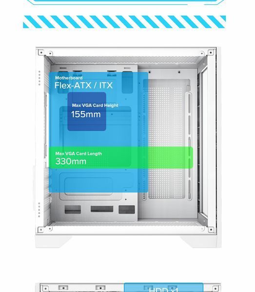 Корпус GameMax Infinity Mini White 628333ua фото