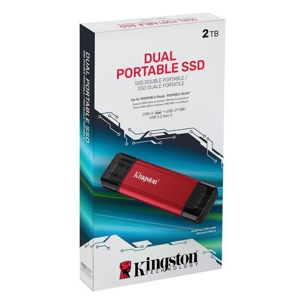 SSD накопичувач Kingston Dual Portable 2 TB (SPSD/2TB) 622516ua фото