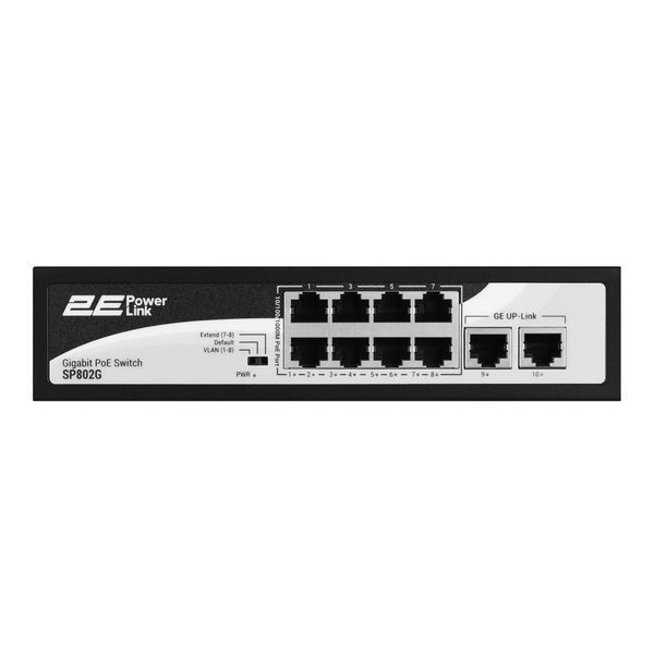 Комутатор некерований 2E PowerLink SP802G (2E-SP802G) 578421ua фото