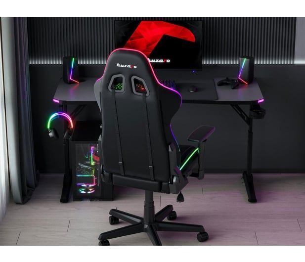 Геймерський ігровий стіл Huzaro Hero 3.6 RGB Black 618112 фото
