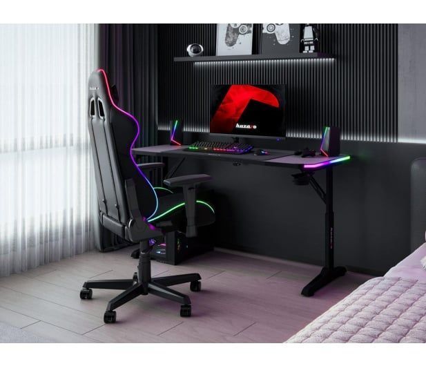 Геймерський ігровий стіл Huzaro Hero 3.6 RGB Black 618112 фото