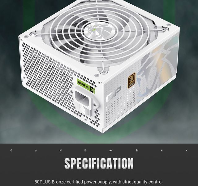 Блок питания GameMax GP-850B WH 627750ua фото