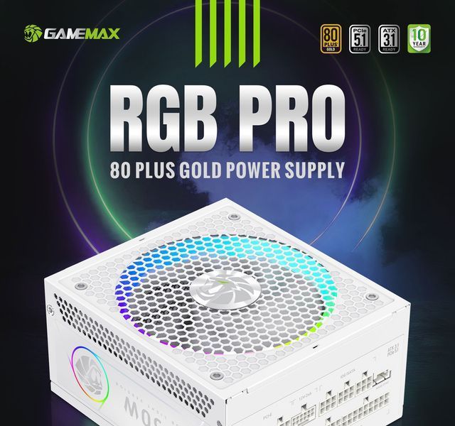 Блок живлення GameMax RGB Pro 750G WH 627800ua фото