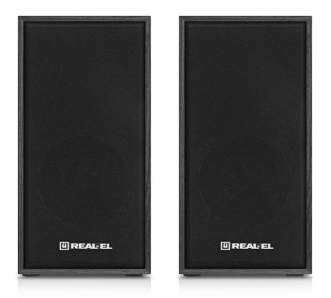 Акустичні колонки Real-El S-202 USB Black (EL121200019) 622566ua фото