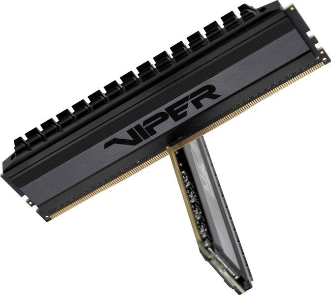 Пам'ять для настільних комп'ютерів Patriot 16 GB (2x8GB) DDR4 3200 MHz Viper 4 Blackout (PVB416G320C6K) 339132 фото