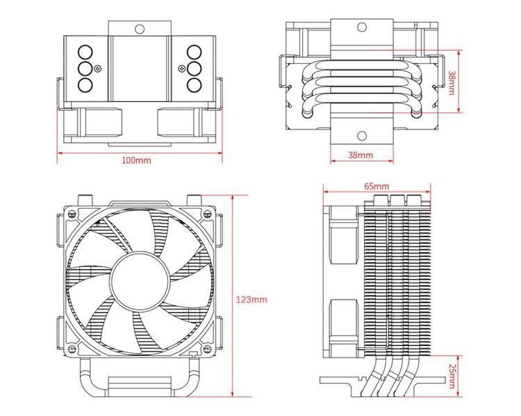 Воздушное охлаждение ID-Cooling SE-903-XT 579947ua фото
