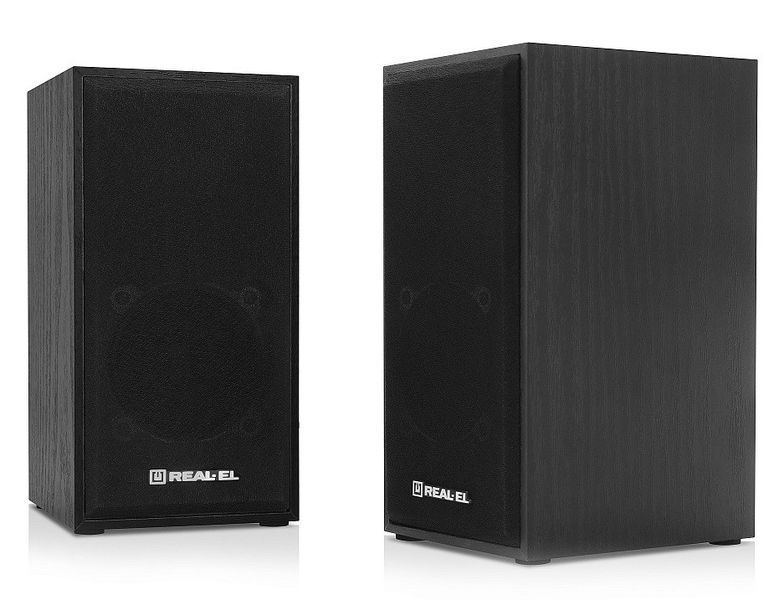 Акустичні колонки Real-El S-202 USB Black (EL121200019) 622566ua фото