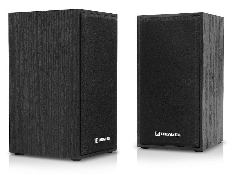 Акустичні колонки Real-El S-202 USB Black (EL121200019) 622566ua фото