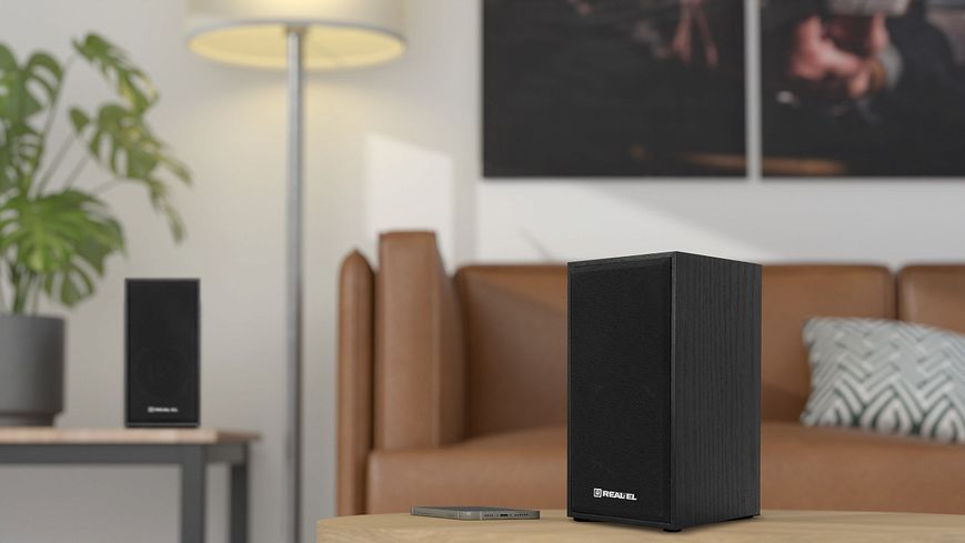 Акустичні колонки Real-El S-202 USB Black (EL121200019) 622566ua фото