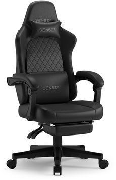 Компьютерное кресло для геймера Sense7 Devon PU Skin Black 619940 фото