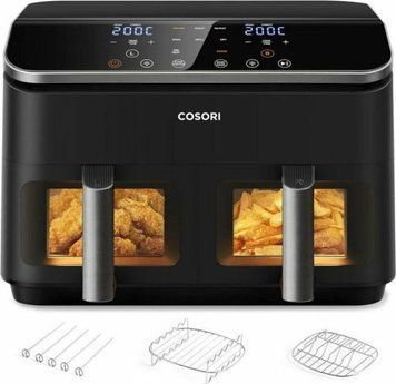 Мультипечь (аэрофритюрница) Cosori Dual Basket 8.5-Litre CAF-R901-AEU 552256 фото