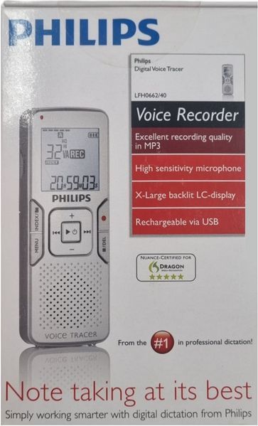 Цифровий диктофон Philips LFH0662/40 2GB Silver 623826ua фото