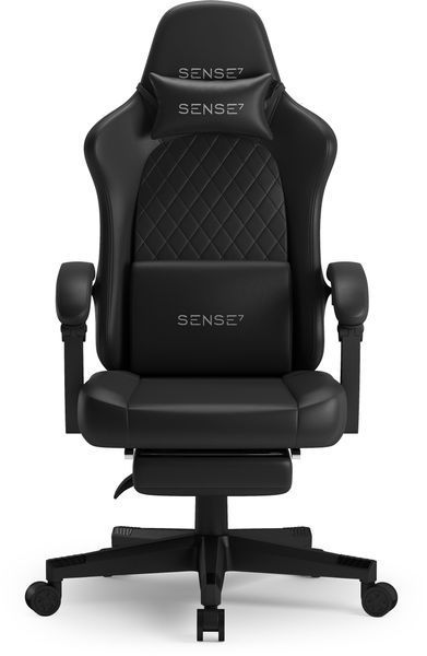 Компьютерное кресло для геймера Sense7 Devon PU Skin Black 619940 фото