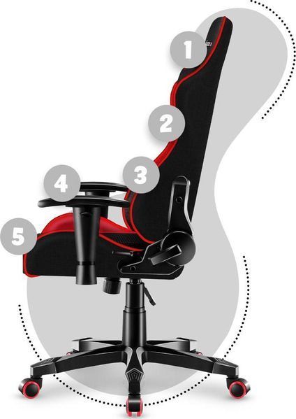 Комп'ютерне крісло для геймера Huzaro Ranger 6.0 Red Mesh 351167 фото