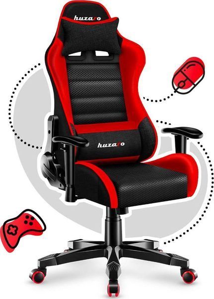 Комп'ютерне крісло для геймера Huzaro Ranger 6.0 Red Mesh 351167 фото