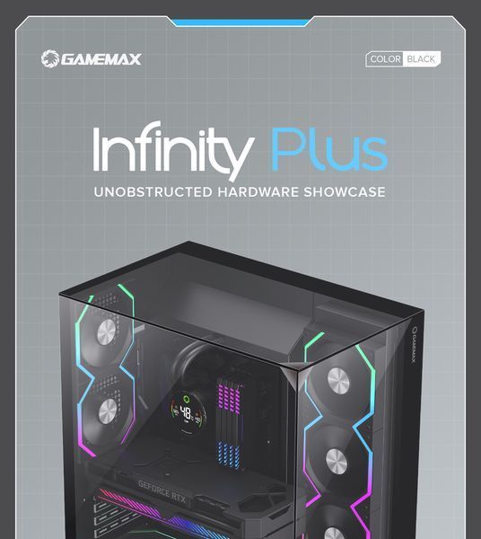 Корпус GameMax Infinity Plus Black 628334ua фото