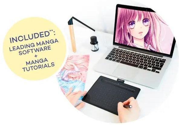 Графический планшет Wacom Intuos S Bluetooth Manga (CTL-4100WLK-M, CTL-4100WLK-M2) 484073 фото