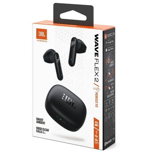 Наушники TWS JBL Wave Flex 2 Black (JBLWFLEX2BLK) 579232ua фото