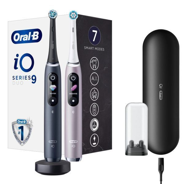 Електрична зубна щітка Oral-B iO Series 9 Duo Black and Rose 362206 фото