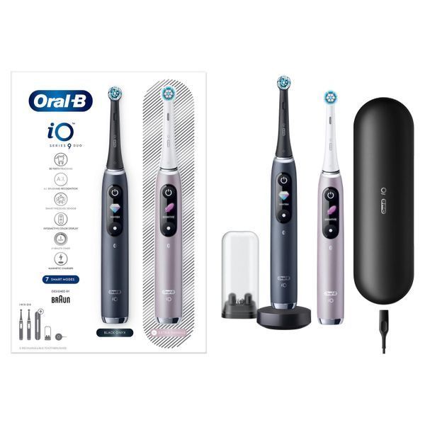 Електрична зубна щітка Oral-B iO Series 9 Duo Black and Rose 362206 фото