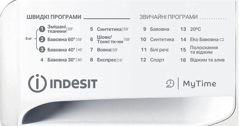 Пральна машина автоматична Indesit OMTWSE 61051 WK 580090ua фото