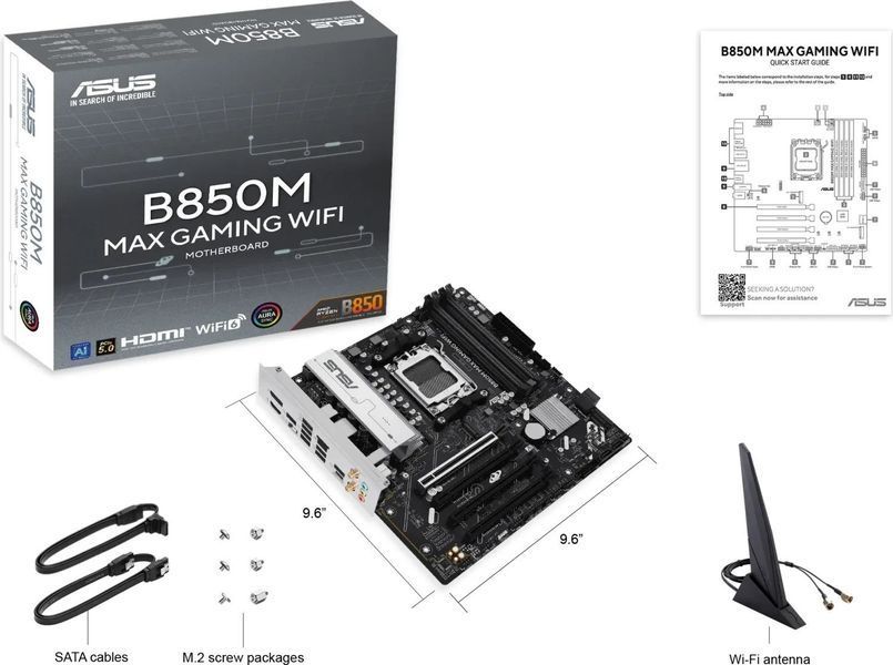 Материнська плата Asus B850M MAX Gaming WIFI (90MB1LL0-M0EAY0) 594464ua фото