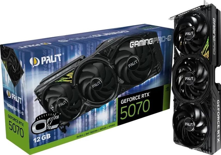 Відеокарта Palit GeForce RTX 5070 GamingPro-S OC (NE75070T19K9-GB2050U) 619072 фото