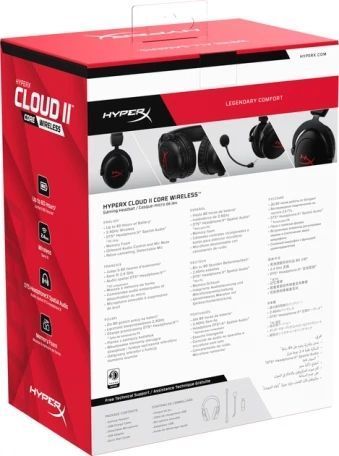 Навушники з мікрофоном HyperX Cloud II Core Wireless Black (6Y2G8AA) 533225ua фото