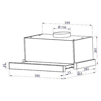 Витяжка телескопічна Minola HTL 6615 I 1000 LED 627977ua фото