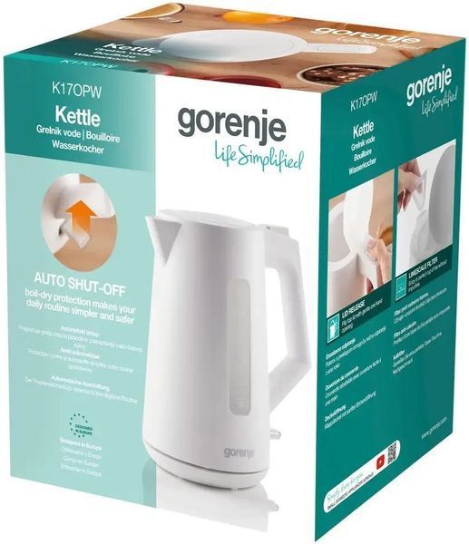 Електрочайник Gorenje K17OPW 622869ua фото