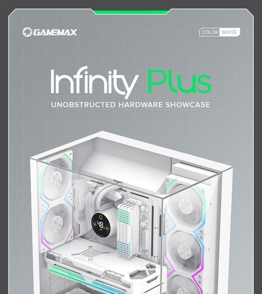 Корпус GameMax Infinity Plus White 628335ua фото