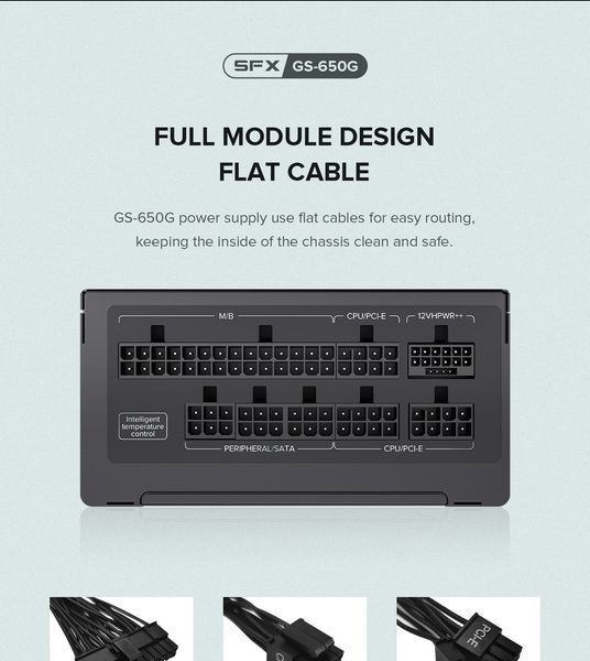 Блок живлення GameMax GS-650G Black 627752ua фото
