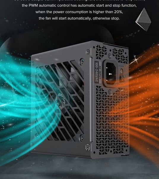 Блок живлення GameMax GS-650G Black 627752ua фото