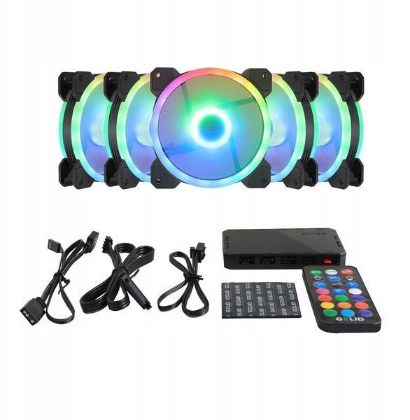 Вентилятор Gelid Solutions Amber 5 ARGB Combo Bundle (RF-RGB-MP-01) 618876 фото